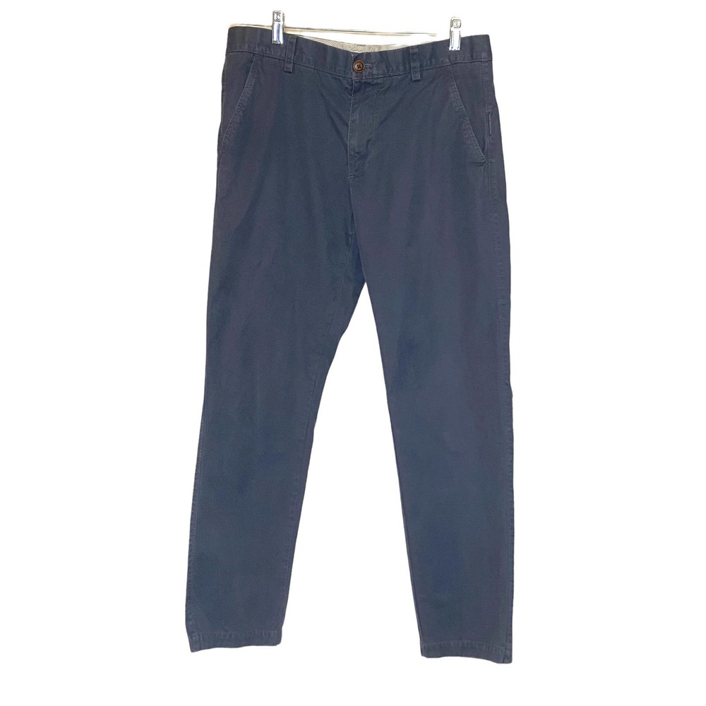 Fossil Flat Front Blue Chino Pants Men's 32/34 Casual